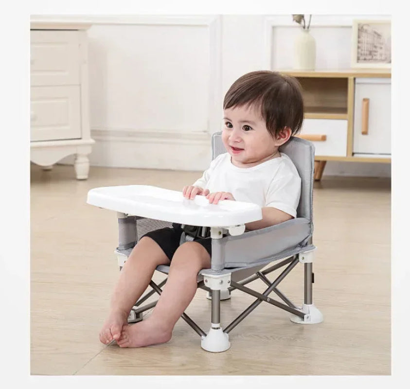 Baby Dining Chair Booster Seat Portable Travel Folding Kids with Feeding Chair Outdoor Beach Seat Baby Furniture Supplies