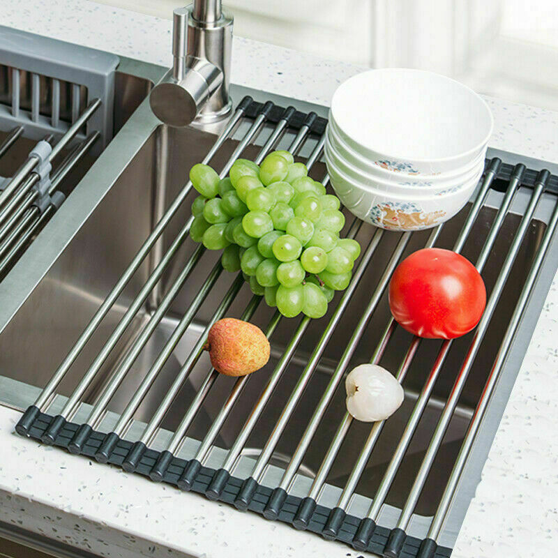 Stainless Steel Roll-Up Dish Drying Mat