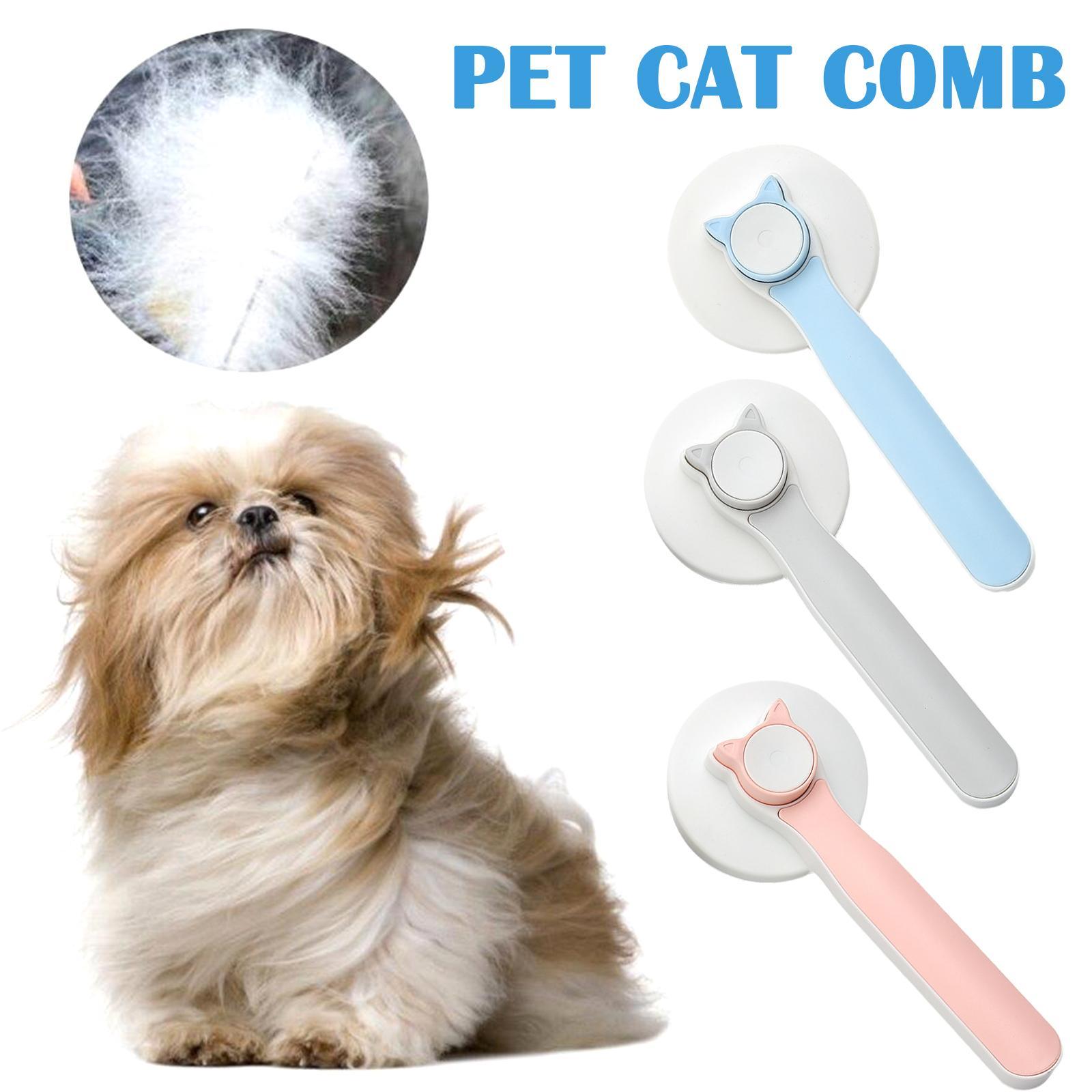 Self-Cleaning Cat and Dog Grooming Brush for All Hair Types