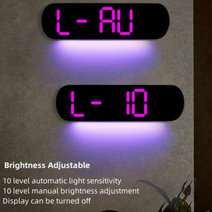 13.78 Inch Remote Control Digital Wall Clock Mood Lighting Timing Countdown 2 Alarm Auto Dimmer DST Plug in Use LED Alarm Clock