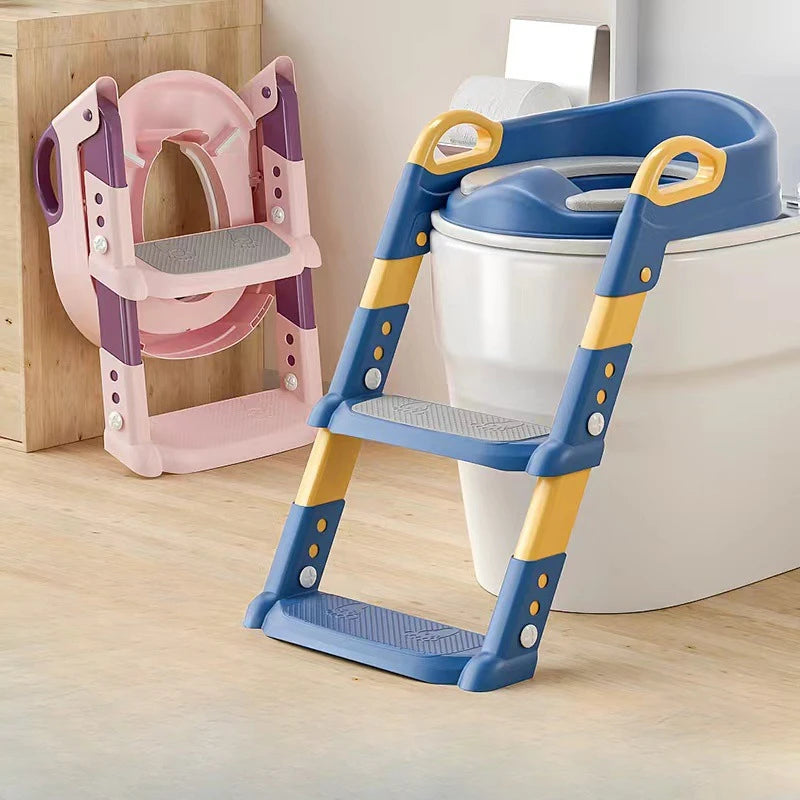 New Stepped Children'S Toilet Foldable Foot Stool Multi-Functional Toilet Boy Girl Baby Toilet Training Assisted Potties Steps